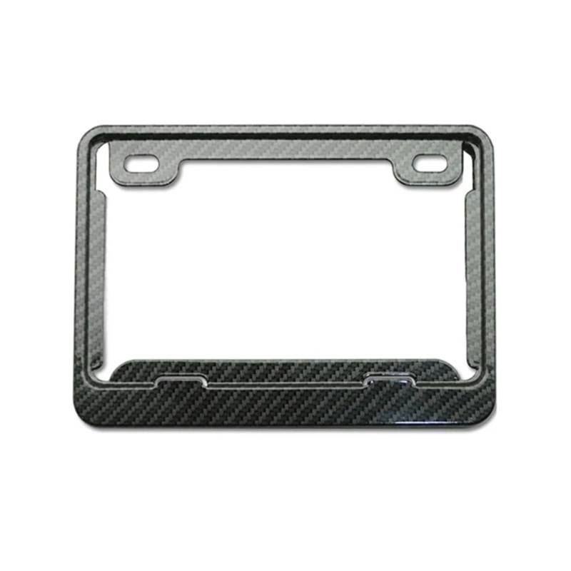 Kennzeichenhalter Aluminium-Nummernschildrahmen, Motorrad-Nummernschildhalter, passend für vorne und hinten, 2 Löcher, universell(2) von EGUIAS