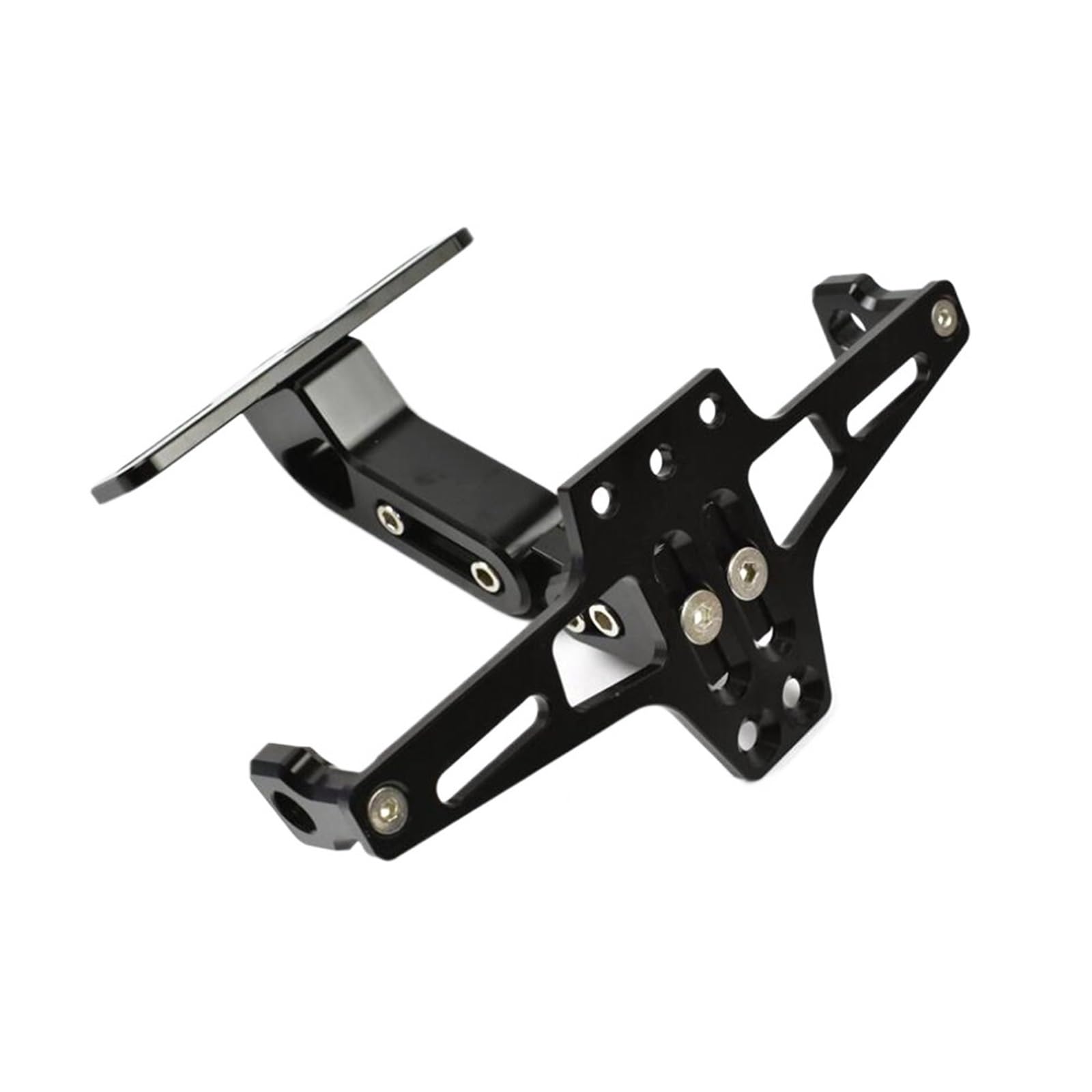 Kennzeichenhalter Ausziehbarer Motorrad-Kennzeichenhalter, passend für Honda NC750X Grom MSX125 CB500X CB400 CB1000, passend für BMW F800GS F700GS(Black) von EGUIAS