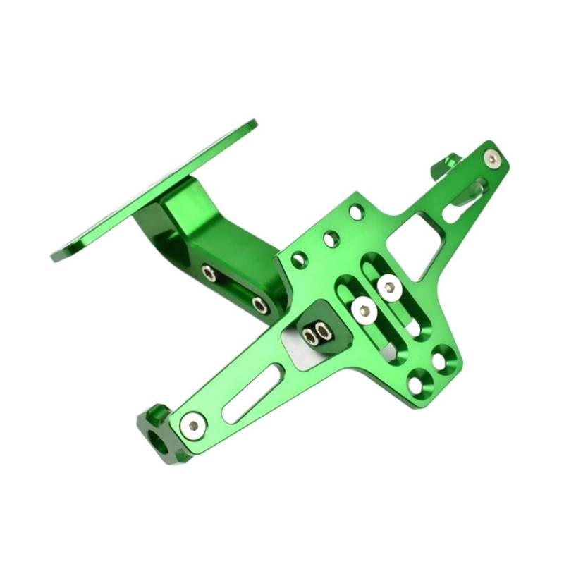 Kennzeichenhalter Ausziehbarer Motorrad-Kennzeichenhalter, passend für Honda NC750X Grom MSX125 CB500X CB400 CB1000, passend für BMW F800GS F700GS(Green) von EGUIAS