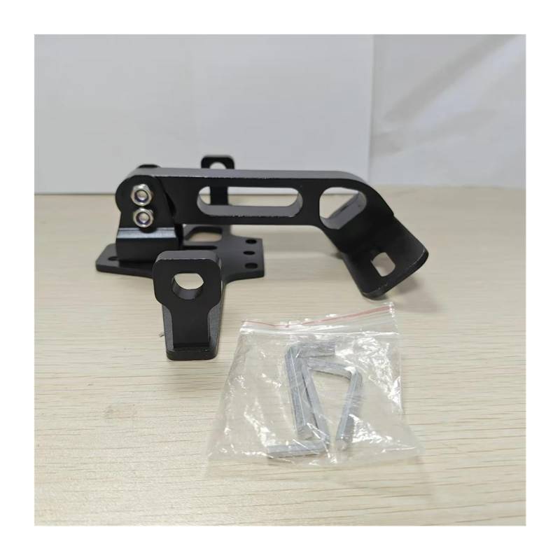 Kennzeichenhalter Einstellbare Motorrad-Kennzeichenhalterung Hinten Blinker Lampenhalter CNC Aluminium Fender Eliminator Kits(Old Version Black) von EGUIAS