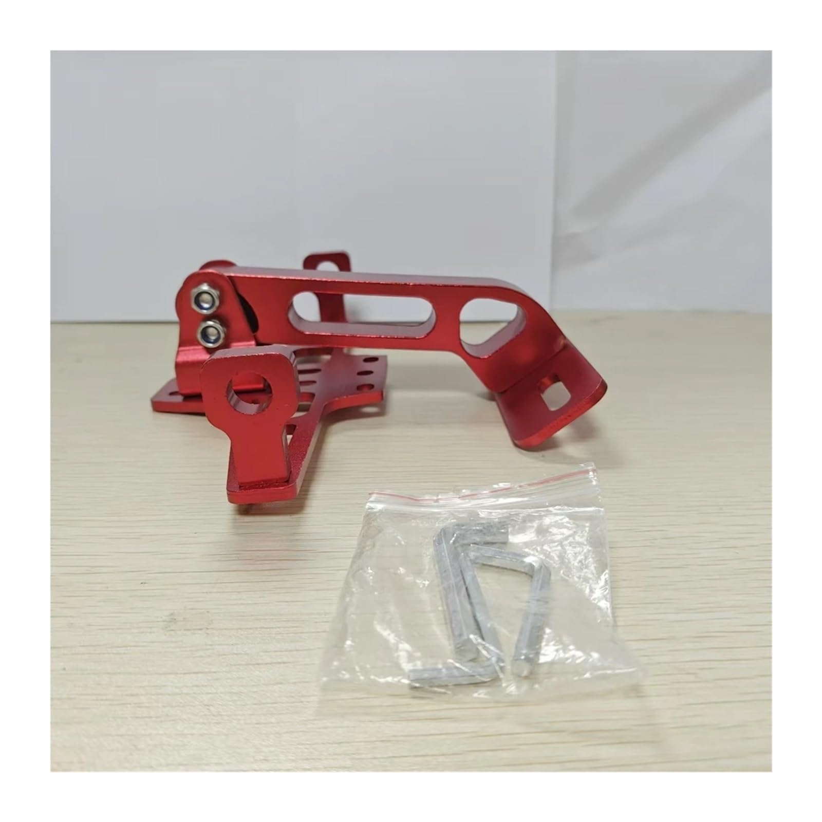 Kennzeichenhalter Einstellbare Motorrad-Kennzeichenhalterung Hinten Blinker Lampenhalter CNC Aluminium Fender Eliminator Kits(Old Version Red) von EGUIAS