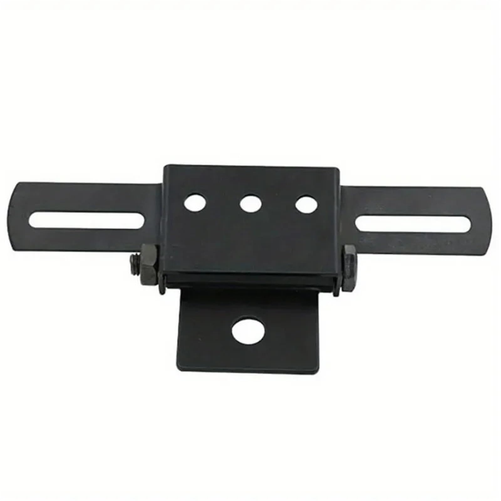 Kennzeichenhalter Einstellbarer Motorrad-Kennzeichenhalter, universeller, klappbarer Kennzeichenhalter, Rücklichthalterung, Ersatzteil(1set Black) von EGUIAS