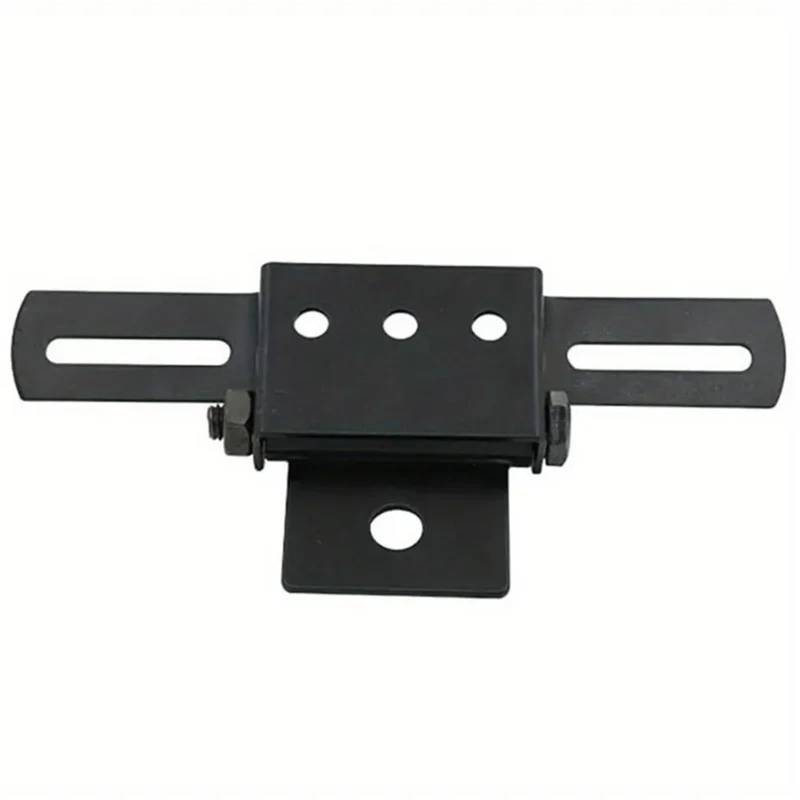 Kennzeichenhalter Einstellbarer Motorrad-Kennzeichenhalter, universeller, klappbarer Kennzeichenhalter, Rücklichthalterung, Ersatzteil(1set Black) von EGUIAS