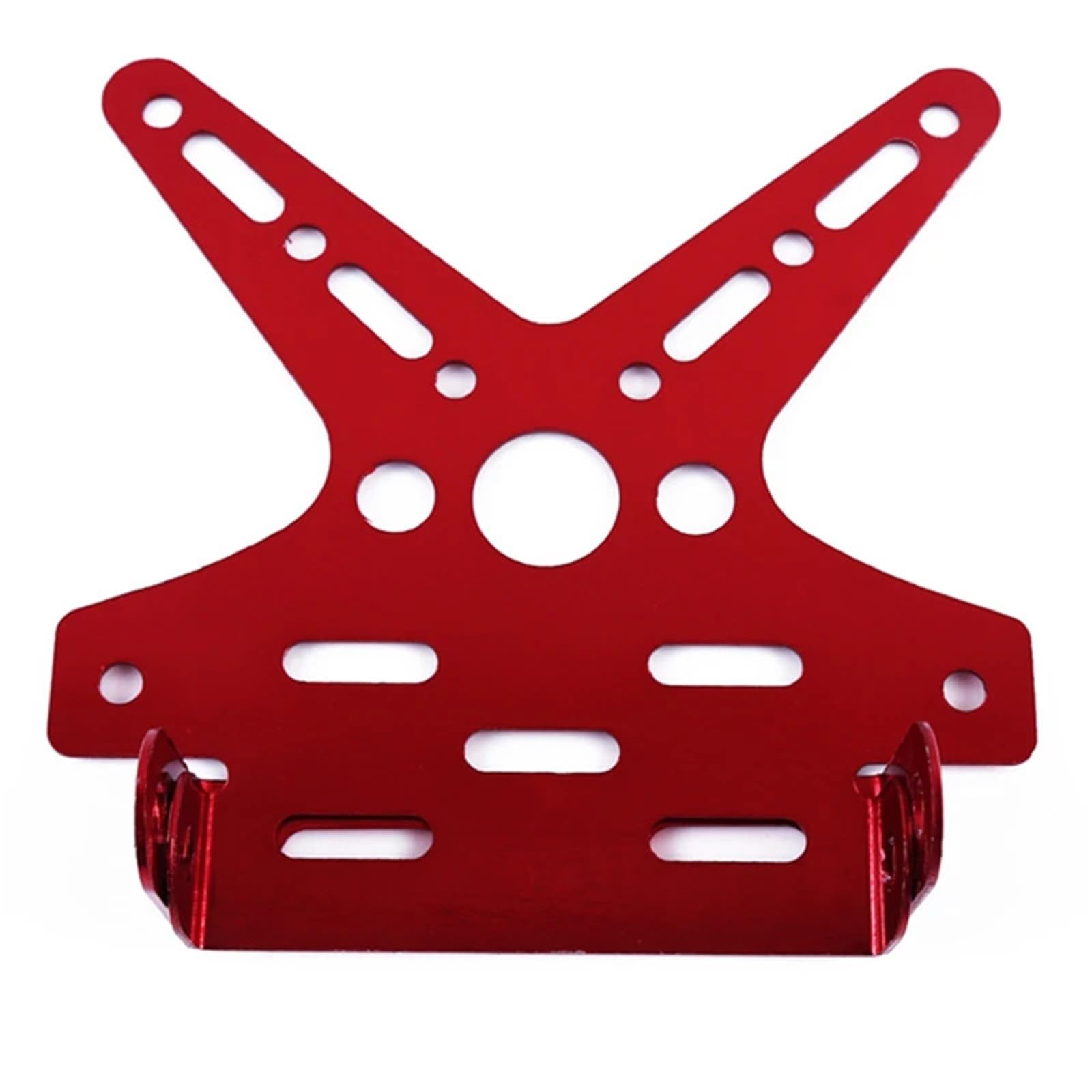 Kennzeichenhalter Galvanisieren Aluminiumlegierung Motorrad Hinterer Kennzeichenrahmen Motorrad Roller Kennzeichenhalter(Red) von EGUIAS