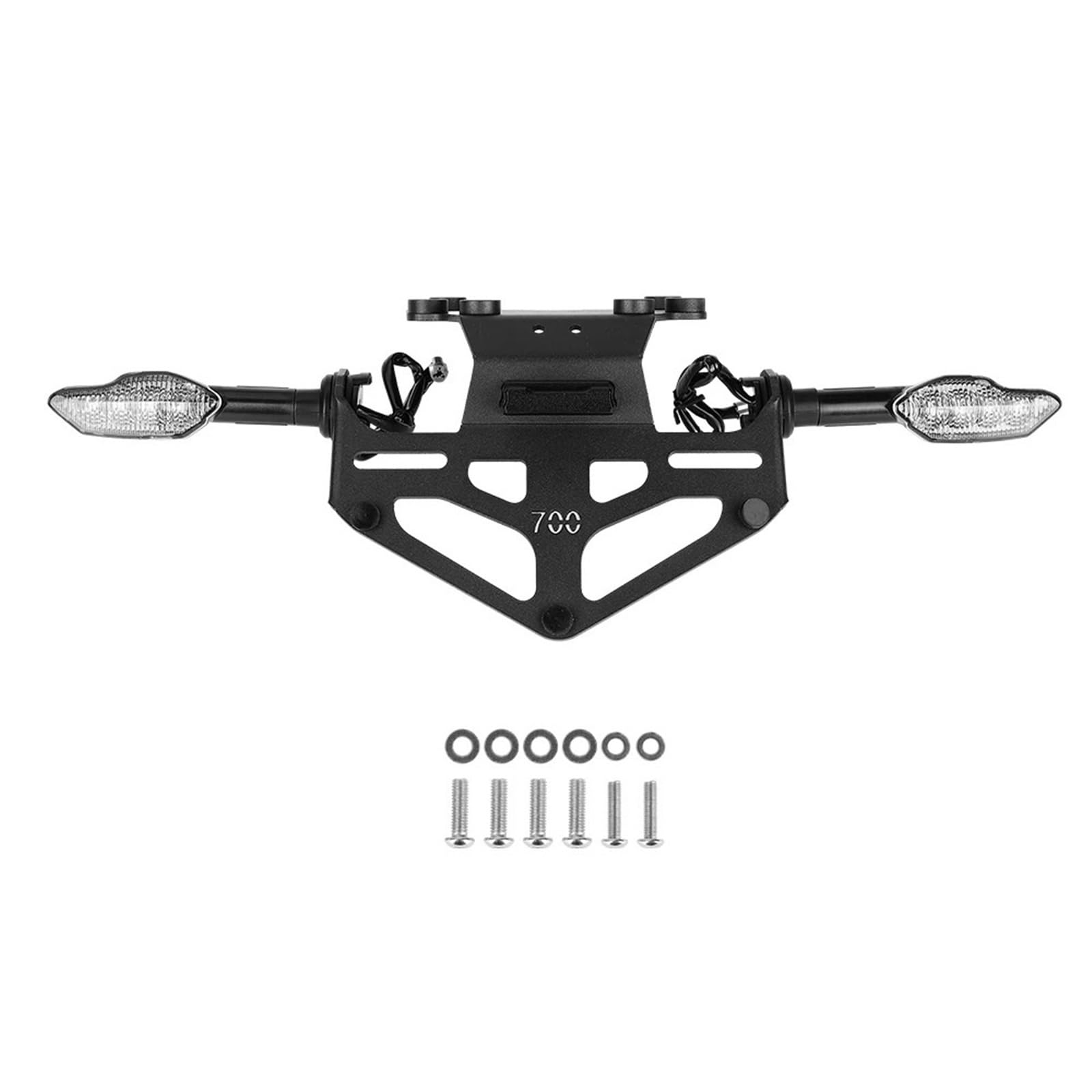 Kennzeichenhalter Hinterer Kennzeichenhalter passend für Yamaha Tenere 700 2019–2024 Halterung Schwanz ordentlich Fender Eliminator(Bundle A) von EGUIAS