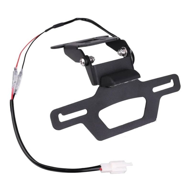 Kennzeichenhalter Kennzeichenhalter, faltbar, passend für Kawasaki Ninja 250 400 EX400 EX250 Z400 Z300 Z250 2018–2024(E4 Emark LED) von EGUIAS