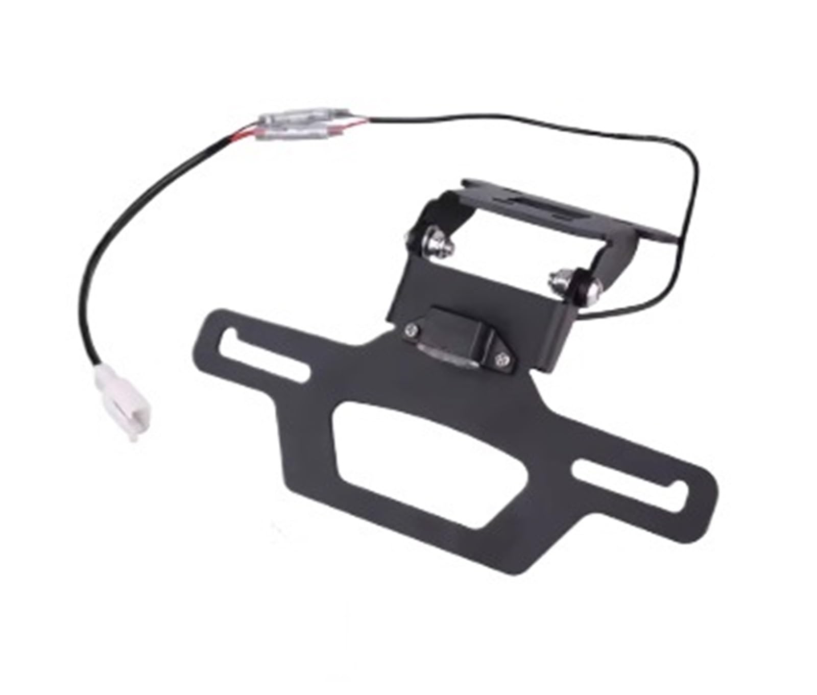 Kennzeichenhalter Kennzeichenhalter, faltbar, passend für Kawasaki Ninja 250 400 EX400 EX250 Z400 Z300 Z250 2018–2024(Regular LED) von EGUIAS