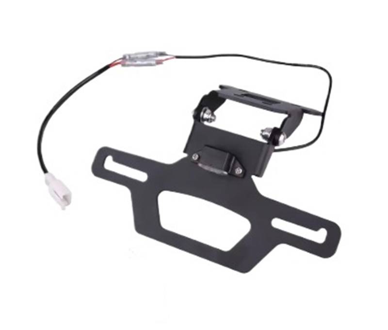 Kennzeichenhalter Kennzeichenhalter, faltbar, passend für Kawasaki Ninja 250 400 EX400 EX250 Z400 Z300 Z250 2018–2024(Regular LED) von EGUIAS