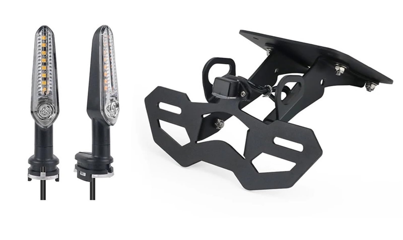 Kennzeichenhalter Kennzeichenhalter LED Passend für Yamaha MT-03 MT-25 YZF R3 MT25 YZF-R3 YZF-R25 Heck Ordentlich Fender Eliminator Kit(LED and Bracket) von EGUIAS