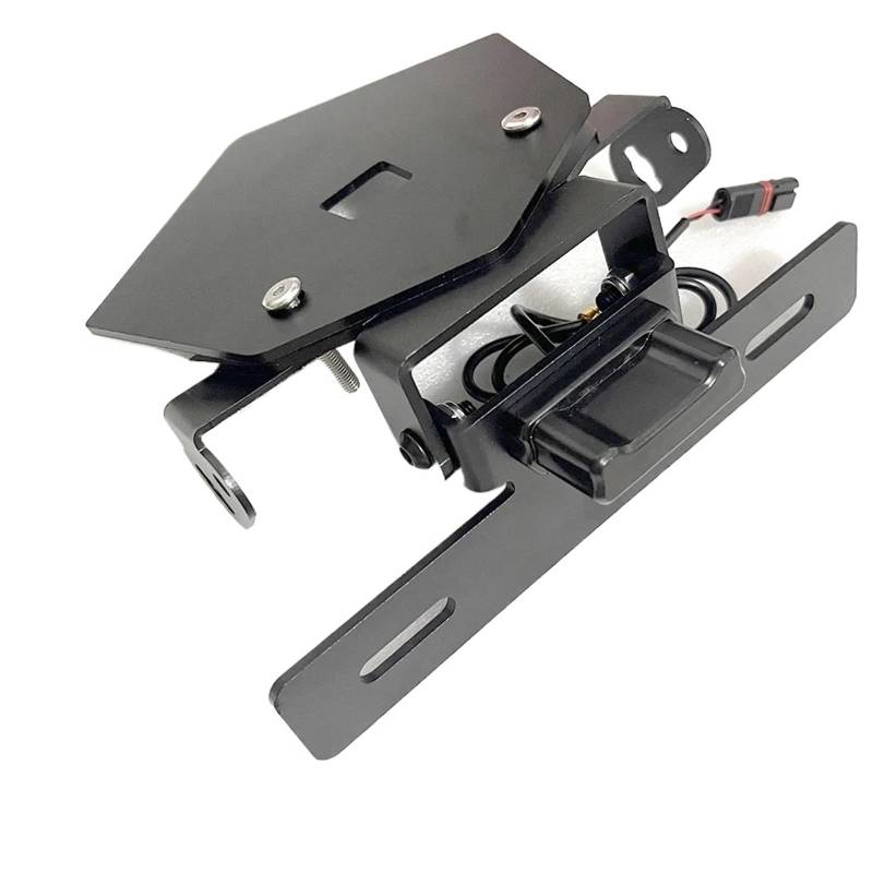 Kennzeichenhalter Kennzeichenhalter für Motorrad-Heckklappe, passend für BMW S1000R M1000RR 2019–2023, Verstellbarer kurzer Kennzeichenhalter. von EGUIAS