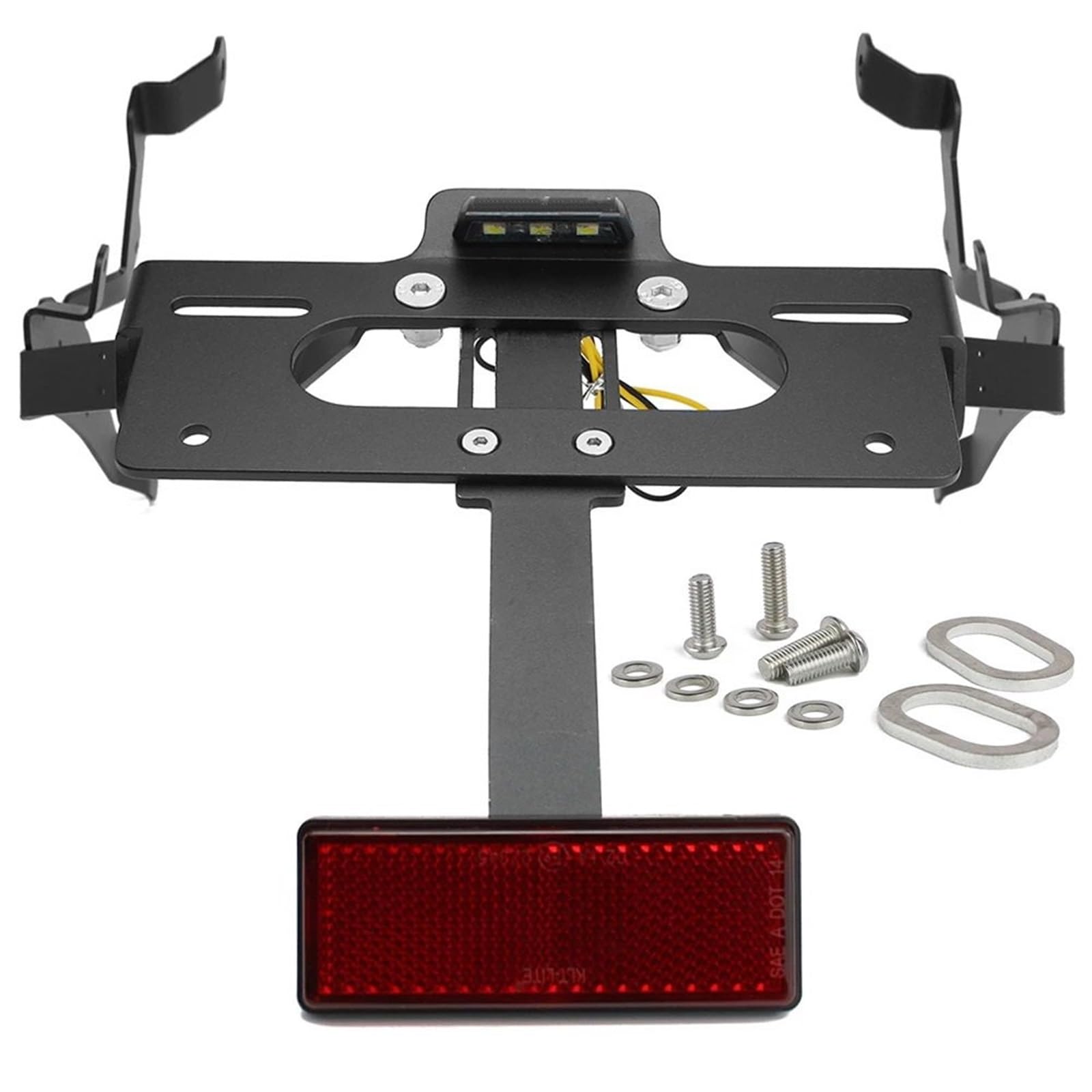 Kennzeichenhalter Motorrad Hinten Kennzeichen Halter Fir Für Honda CBR600RR 2013-2024(with Tail Reflector) von EGUIAS