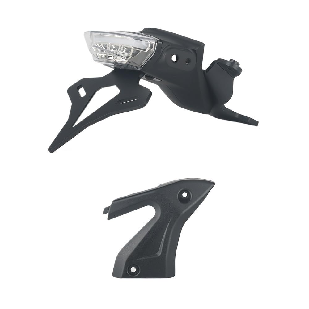 Kennzeichenhalter Motorrad Kennzeichen Halter Fit Für Dreizack 660 2021-Hinten Kurze Schwanz Lager Licht Teil(A Set transparent) von EGUIAS