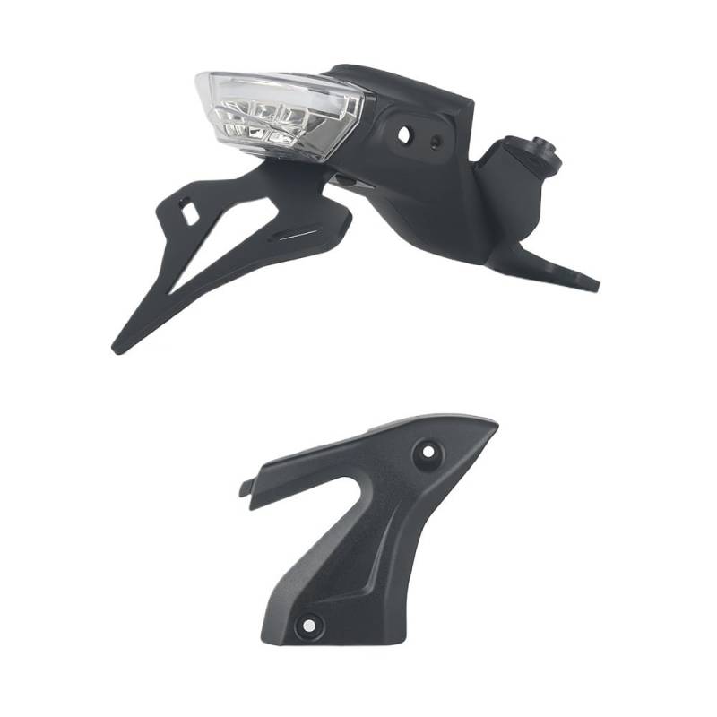 Kennzeichenhalter Motorrad Kennzeichen Halter Fit Für Dreizack 660 2021-Hinten Kurze Schwanz Lager Licht Teil(A Set transparent) von EGUIAS