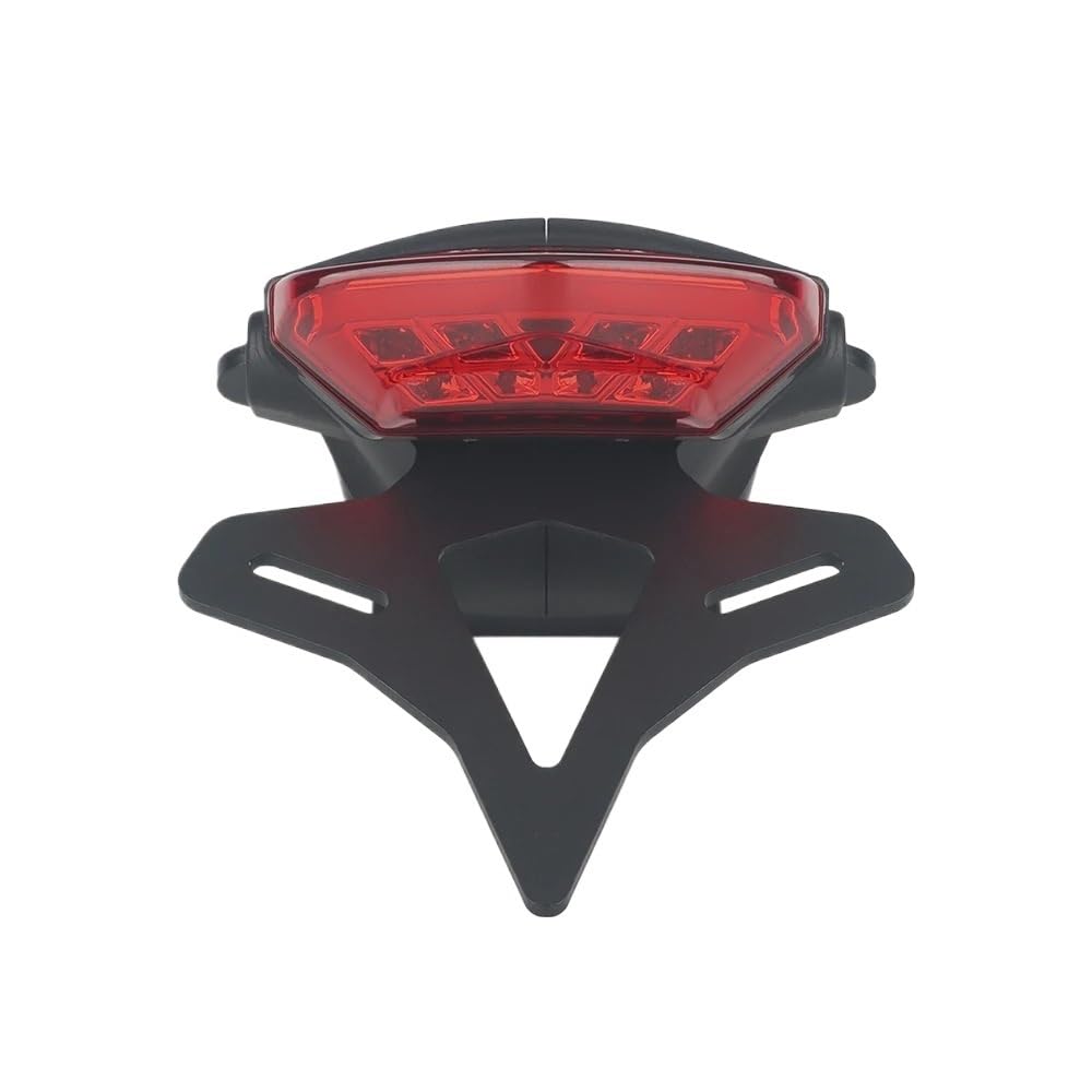 Kennzeichenhalter Motorrad Kennzeichen Halter Fit Für Dreizack 660 2021-Hinten Kurze Schwanz Lager Licht Teil(Red) von EGUIAS