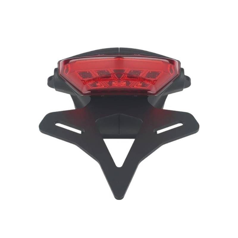 Kennzeichenhalter Motorrad Kennzeichen Halter Fit Für Dreizack 660 2021-Hinten Kurze Schwanz Lager Licht Teil(Red) von EGUIAS