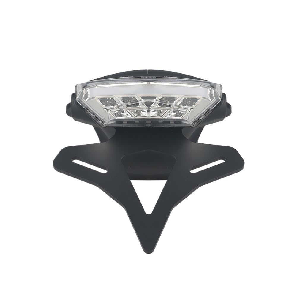 Kennzeichenhalter Motorrad Kennzeichen Halter Fit Für Dreizack 660 2021-Hinten Kurze Schwanz Lager Licht Teil(Transparent) von EGUIAS