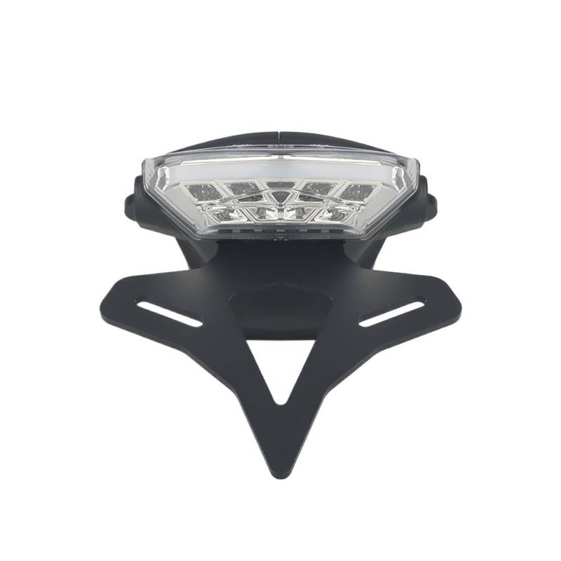 Kennzeichenhalter Motorrad Kennzeichen Halter Fit Für Dreizack 660 2021-Hinten Kurze Schwanz Lager Licht Teil(Transparent) von EGUIAS