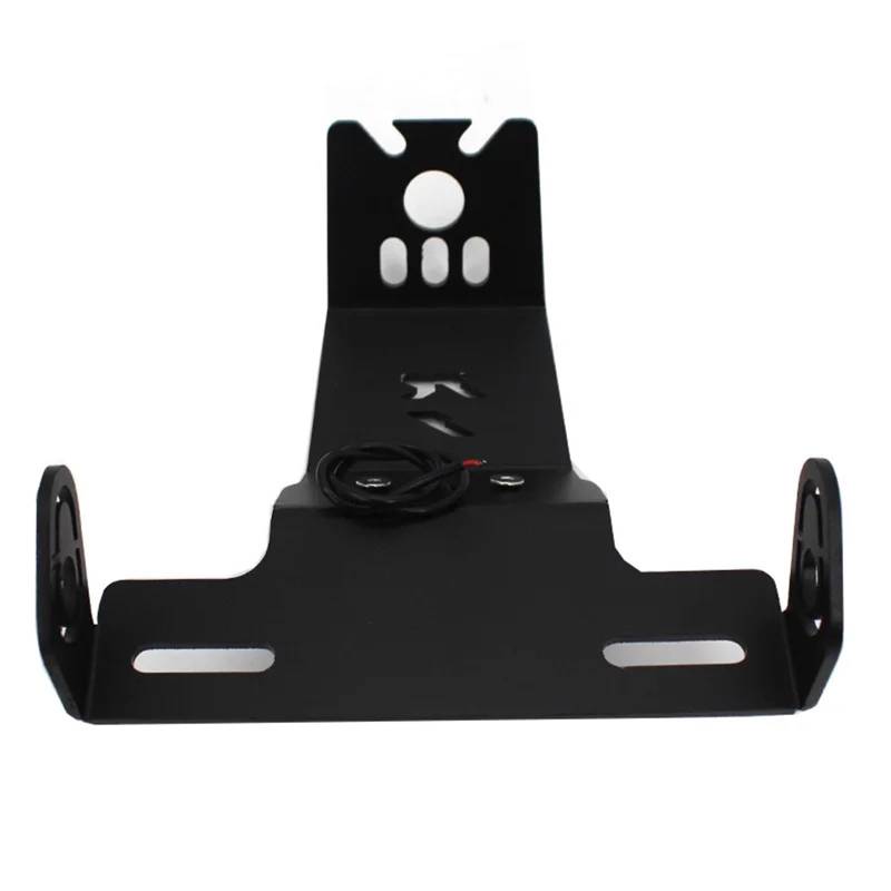 Kennzeichenhalter Motorrad Kennzeichen Halter Rahmen Mit LED Licht Fit Für Yamaha YZF R1 2004-2014 von EGUIAS