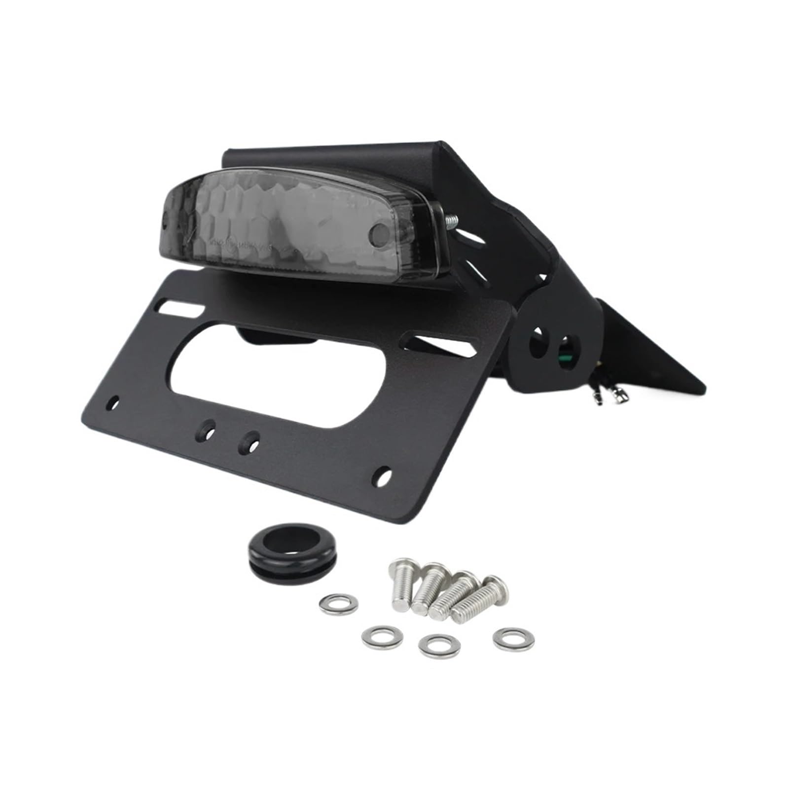 Kennzeichenhalter Motorrad-Kennzeichenhalter passend für Suzuki GSX-8S 2023–2024 GSX-8R 2024 GSX8R Fender Eliminator mit LED-Heckflosse(Smoke) von EGUIAS