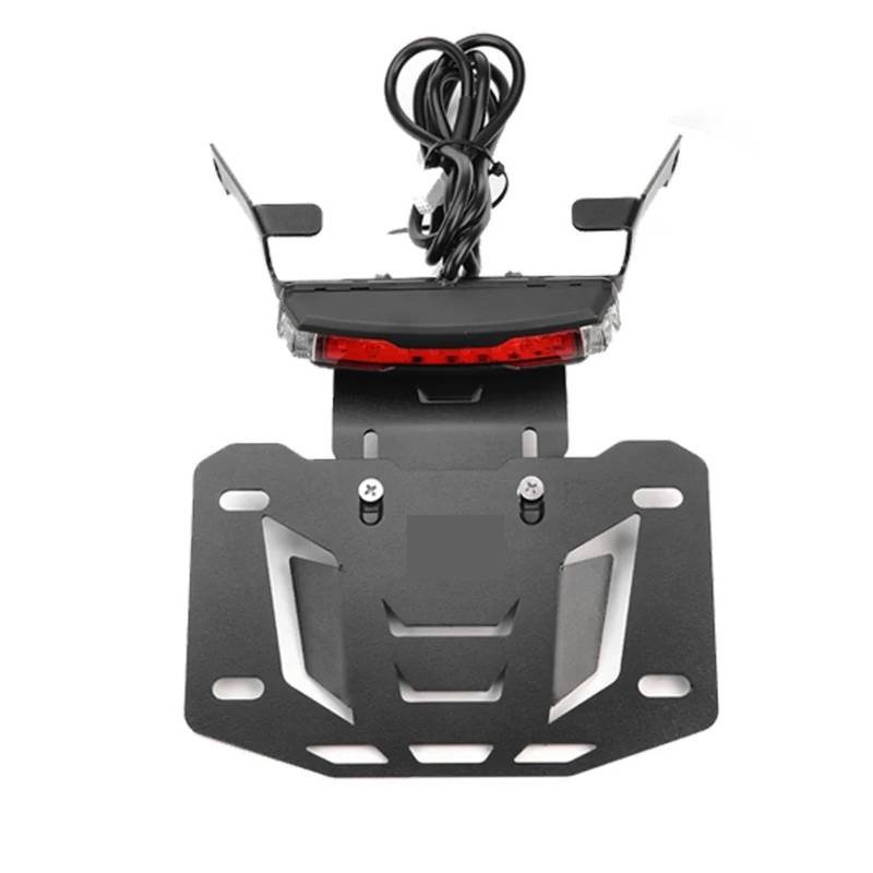 Kennzeichenhalter Motorrad-Kennzeichenhalterhalterung mit LED-Signallicht, hinterer Kennzeichenrahmen-Kotflügelsatz, passend für Sportster S 1250 2021–2025 von EGUIAS