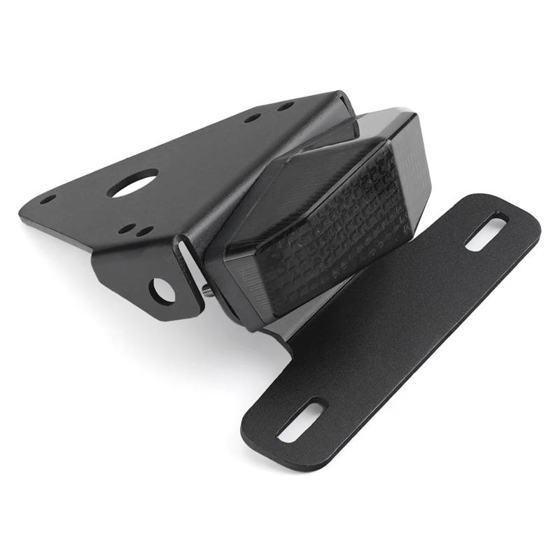 Kennzeichenhalter Motorrad Kotflügel Kennzeichenhalter LED Rücklicht Fit Für Honda XR 250R/400R XR250R XR400R 1996-2008 Fit Für Motard(Black) von EGUIAS