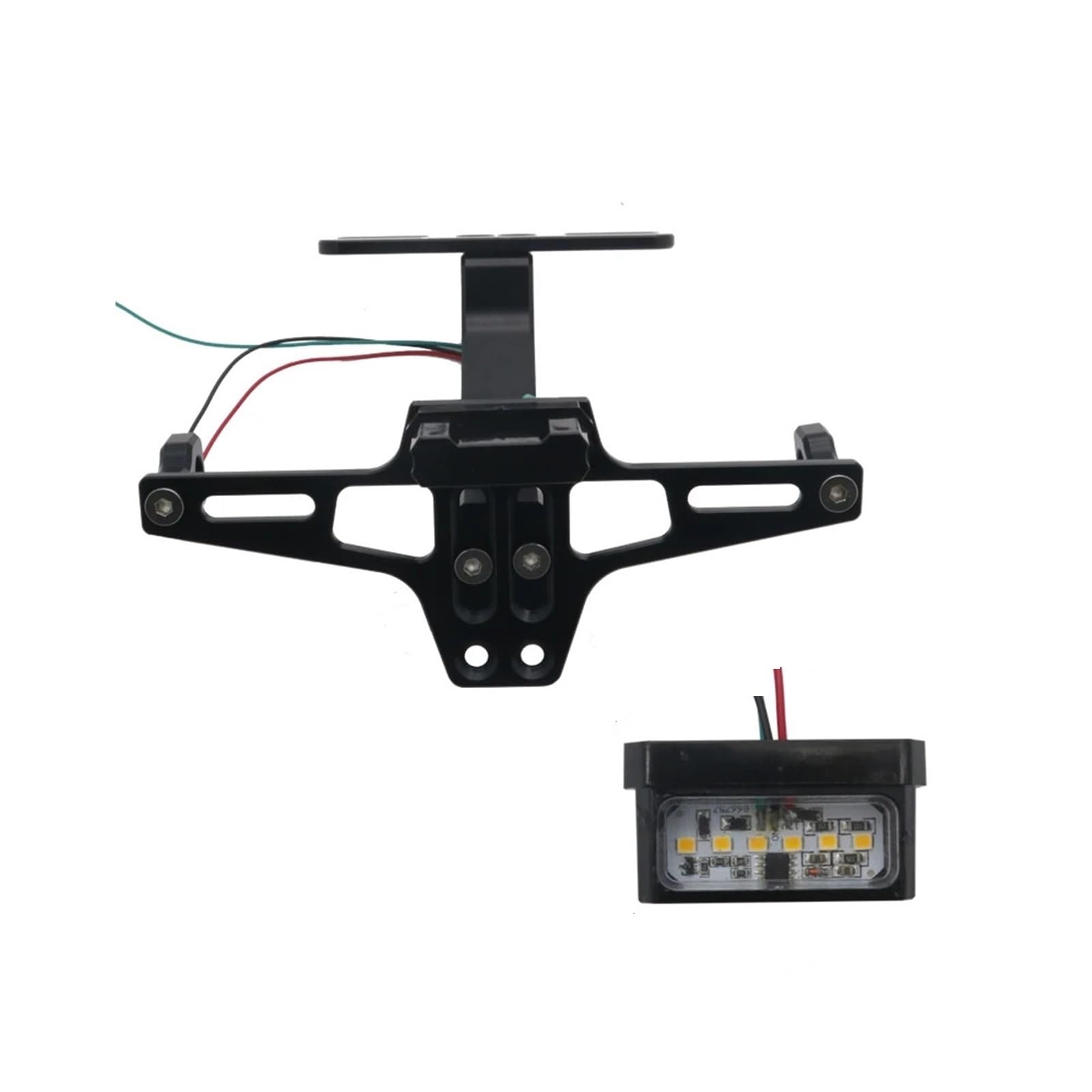 Kennzeichenhalter Motorrad-Set Kennzeichenhalter Nummernschild mit Blinker Fit für Yamaha MT07 Fit für Kawasaki Z800 Fit für Honda(4) von EGUIAS