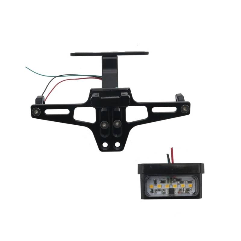 Kennzeichenhalter Motorrad-Set Kennzeichenhalter Nummernschild mit Blinker Fit für Yamaha MT07 Fit für Kawasaki Z800 Fit für Honda(4) von EGUIAS