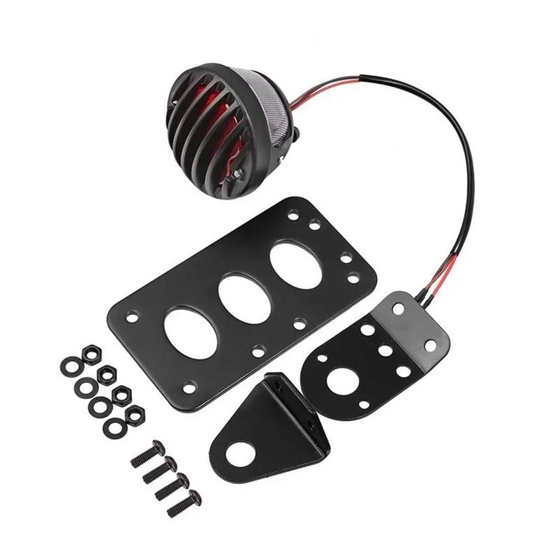 Kennzeichenhalter Motorrad Universal Hinten Anzahl Seite Montieren Kennzeichen Halterung Bremse Licht Halter Fit Für Harley Fit Für BMW von EGUIAS