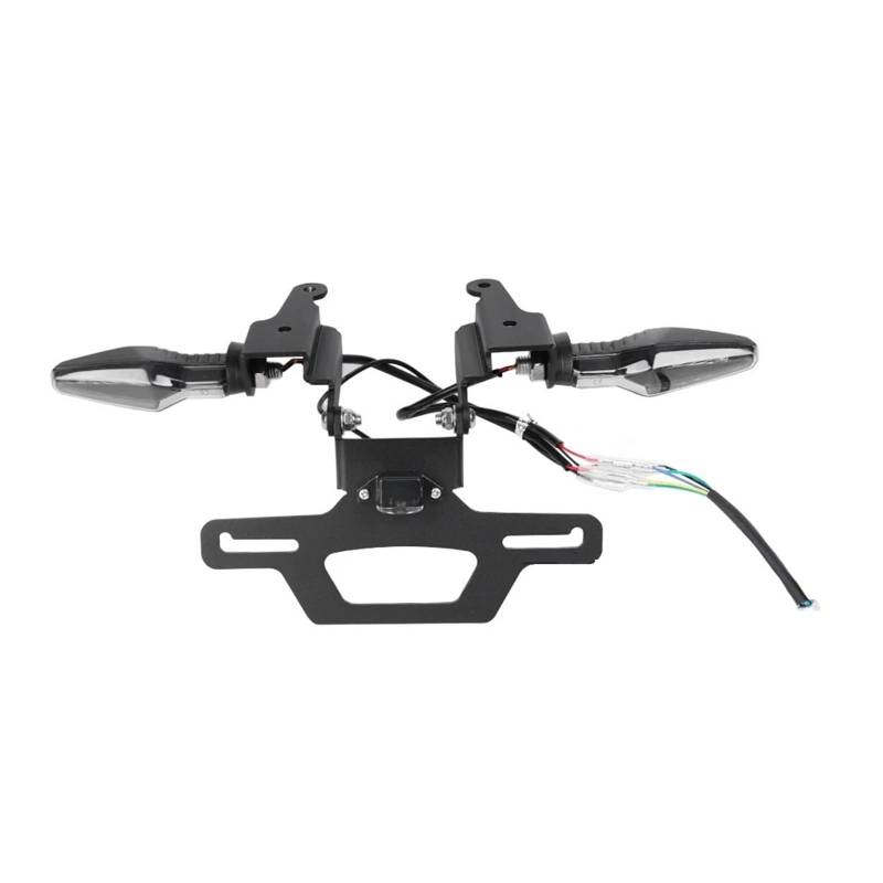 Kennzeichenhalter Passend für 1290 Super Duke GT, Faltbarer Kennzeichenhalter für den hinteren Kotflügel, mit Kennzeichenbeleuchtung und Blinkern(Holder and Signals) von EGUIAS
