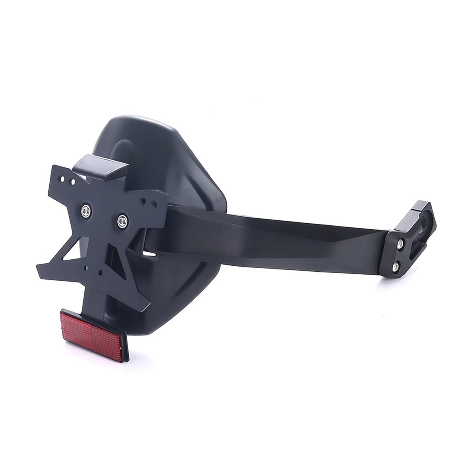 Kennzeichenhalter Passend für Honda CB650R CB 650 R 650R 2021-2023 Motorrad-Hinterrad-Kotflügel mit Kennzeichenhalter-LED-Licht(Matte Black) von EGUIAS