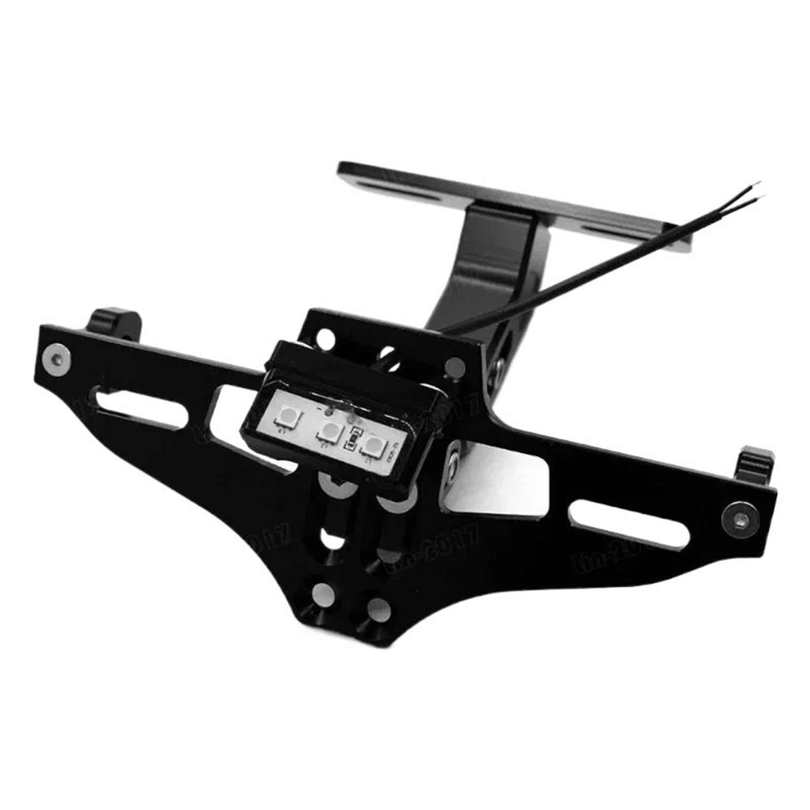 Kennzeichenhalter Passend für Honda Yamaha MT07 MT09 MT10 R1. Passend für Kawasaki Z750 Z800. Motorrad-Kennzeichenhalter hinten.(Black) von EGUIAS