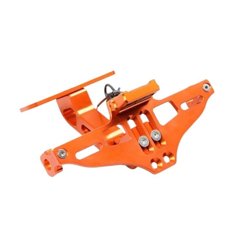 Kennzeichenhalter Passend für Honda Yamaha MT07 MT09 MT10 R1. Passend für Kawasaki Z750 Z800. Motorrad-Kennzeichenhalter hinten.(Orange) von EGUIAS