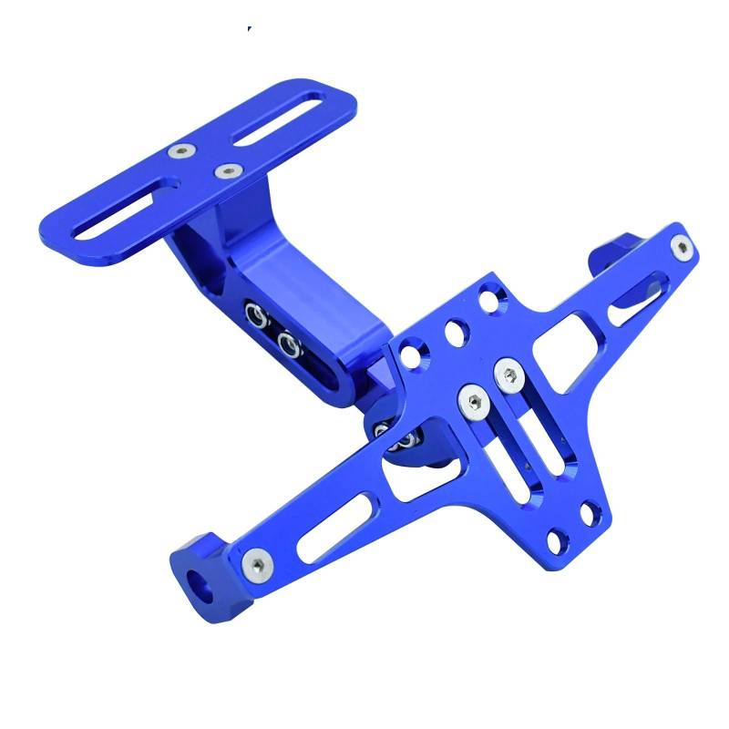 Kennzeichenhalter Passend für KTM Duke 125 200 390 690 790 990 1090 1190 1290 Motorrad Einstellbare hintere Kennzeichenhalterhalterung(Blue) von EGUIAS