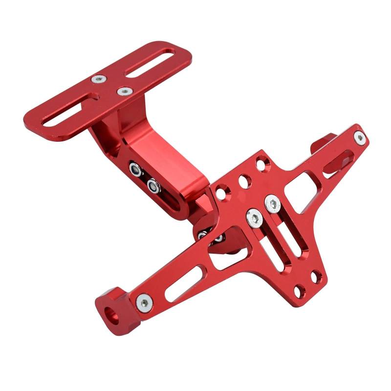 Kennzeichenhalter Passend für KTM Duke 125 200 390 690 790 990 1090 1190 1290 Motorrad Einstellbare hintere Kennzeichenhalterhalterung(Red) von EGUIAS