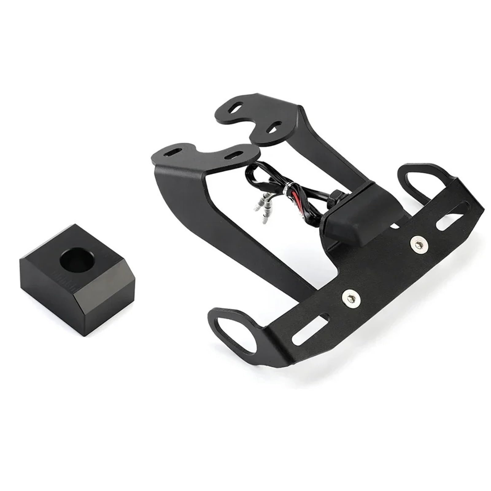 Kennzeichenhalter Passend für Yamaha MT-09/SP FZ-09 2017-2020 Motorrad-Kennzeichenhalter LED-Licht Heck ordentlich Fender Eliminator(One Set) von EGUIAS