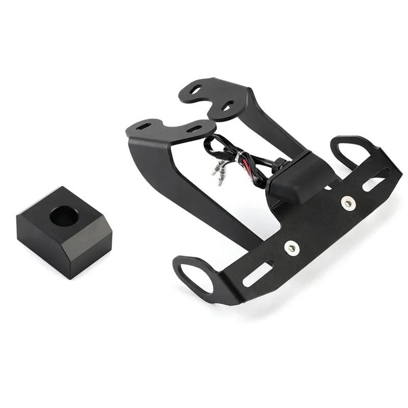 Kennzeichenhalter Passend für Yamaha MT-09/SP FZ-09 2017-2020 Motorrad-Kennzeichenhalter LED-Licht Heck ordentlich Fender Eliminator(One Set) von EGUIAS