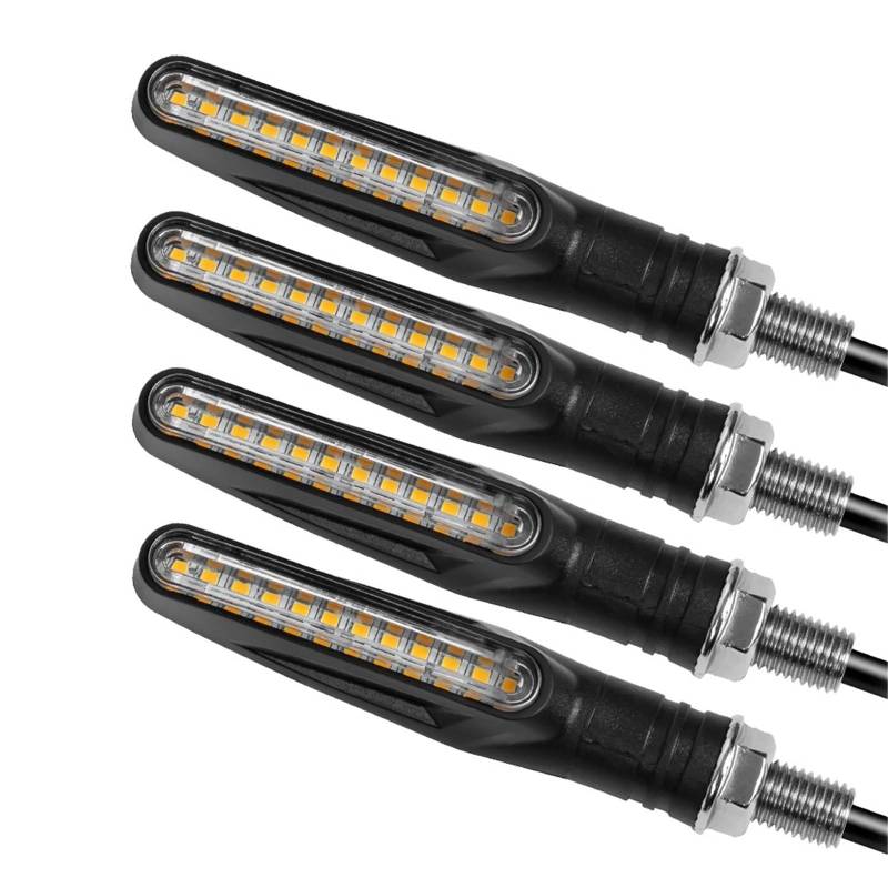 Kennzeichenhalter Passend für Yamaha MT07 MT09 MT10 R1 Passend für Kawasaki Z1000 Z800 Passend für Honda Motorrad Kennzeichenhalter hinten Blinker(4PCS Light) von EGUIAS