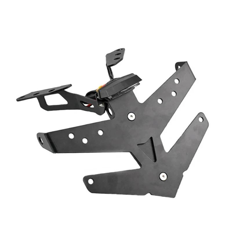 Kennzeichenhalter Passend für Yamaha TMAX 560 2022-2024 Motorrad-Kennzeichenhalter Kennzeichenrahmen LED-Licht Heckrahmen Kotflügelhalterung von EGUIAS