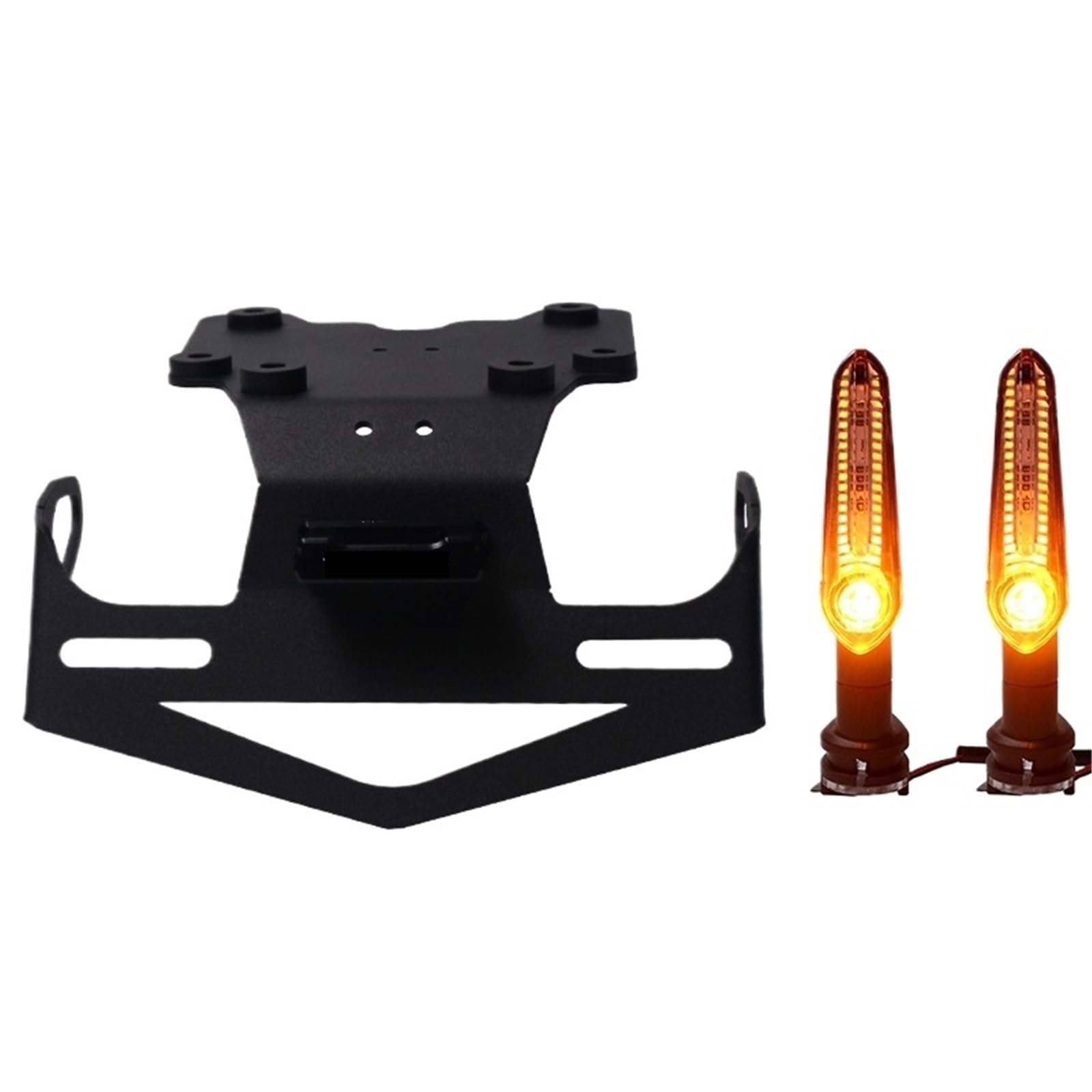 Kennzeichenhalter Passend für Yamaha XT700Z Tenere700 2019 Motorrad-Hinterrad-Kennzeichenhalterhalterung mit leichtem, ordentlichem Fender Eliminator(Tenere with Signal) von EGUIAS