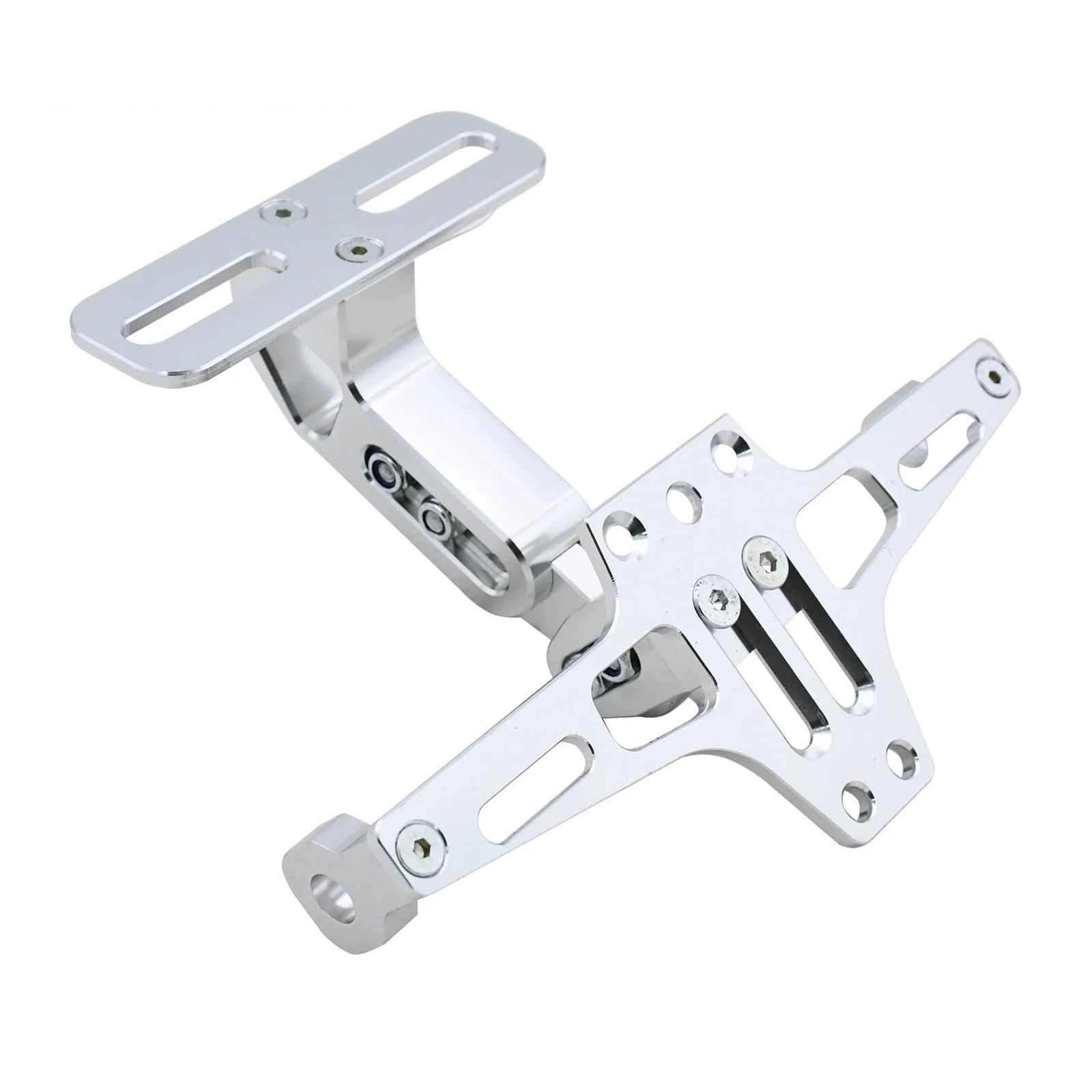 Kennzeichenhalter Universelle Kennzeichenhalterung, passend für Honda X4 NC700 S/X/VFR 1200F/XL 1000. Passend für Suzuki GS 500 SV 650.(Silver) von EGUIAS
