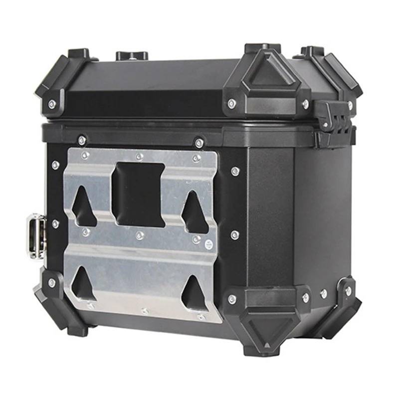 hintere Gepäckträgerhalter 18L 36L 45L Anti-Diebstahl Aluminium Legierung Top Schwanz Fall Reise Gepäck Lagerung Helm Box Wasserdicht(18L Side Box) von EGUIAS