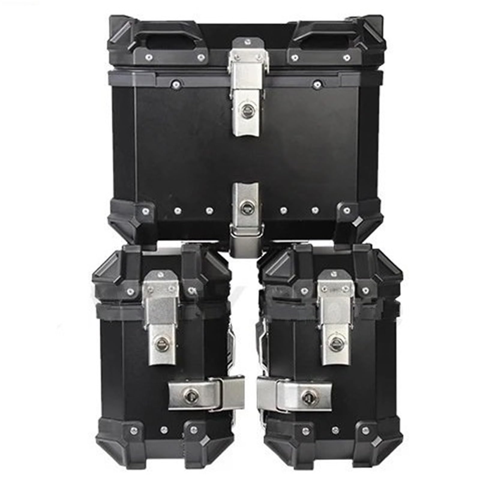 hintere Gepäckträgerhalter 18L 36L 45L Anti-Diebstahl Aluminium Legierung Top Schwanz Fall Reise Gepäck Lagerung Helm Box Wasserdicht(45L and 18L) von EGUIAS