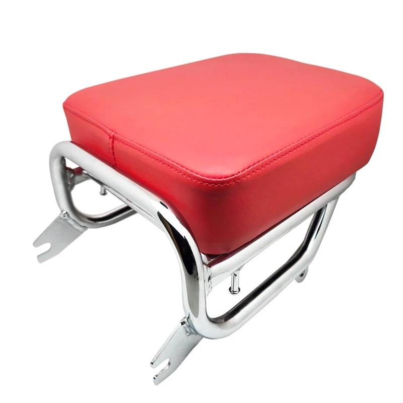 hintere Gepäckträgerhalter Fit Für Honda C125 Super Cub 125 Hinten Racks Für Motorräder Gepäck Unterstützung Regal Rack(Red Chrome) von EGUIAS