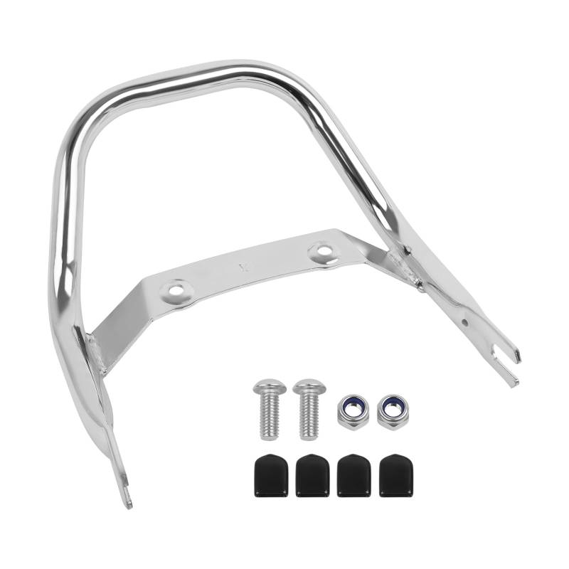 hintere Gepäckträgerhalter Fit Für Honda Monkey 125 Z125 2018-2024 2023 2022 Motorrad Hinten Gepäck Rack Pad Träger Fall(Chrome) von EGUIAS