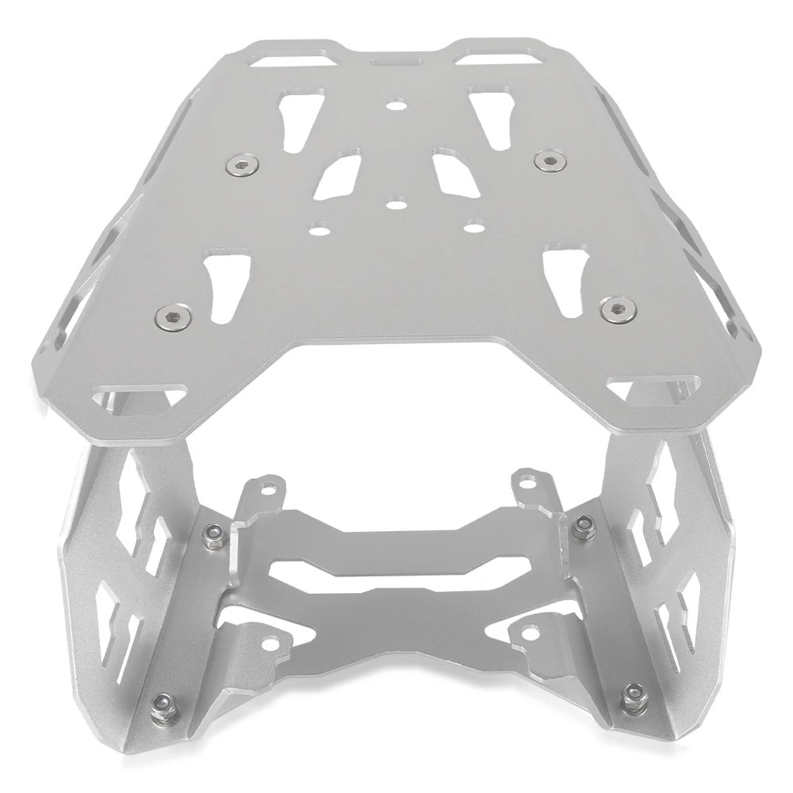 hintere Gepäckträgerhalter Motorrad-Hinterrad-Gepäckträger-Kit passend für Yamaha Tenere 700 T7 Rally T7 2019 2020 2021 2022 2024 2023(Silver) von EGUIAS