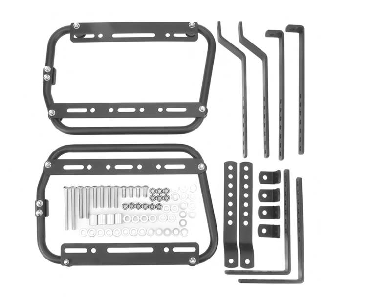 hintere Gepäckträgerhalter Schnell abnehmbare Motorrad-Seitenkofferhalterung - Universal-Gepäckträger aus Aluminiumlegierung von EGUIAS