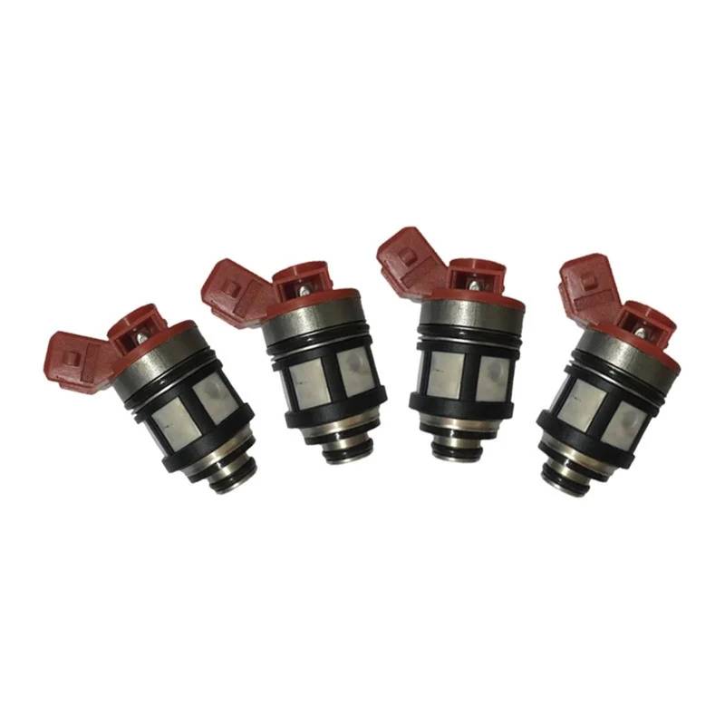Automotive Teile hohe energie Kraftstoff injektion 16600-72P10 1660072P10 Kompatibel Mit Nissan pick up 2,4 L 1992-1997 kraftstoff injektor system(4PCS) von EGXKAOME