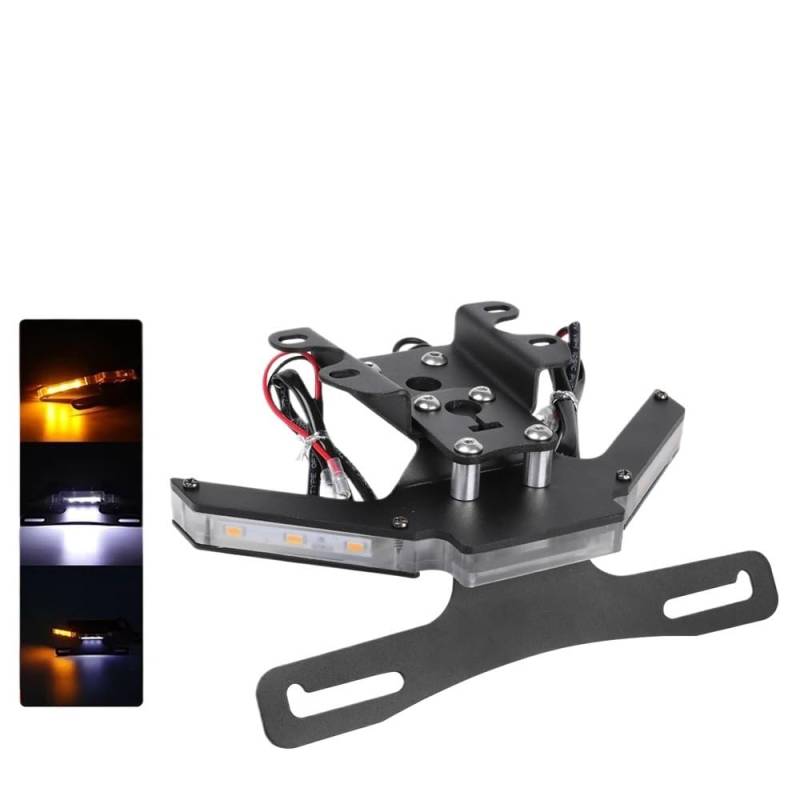 Fender Eliminator Kompatibel mit YAMAHA MT07 FZ07 YZF R7 2014-2025 FZ-07 MT-07 2018 Motorrad-Kennzeichenhalter LED-Blinker von EGXKAOME