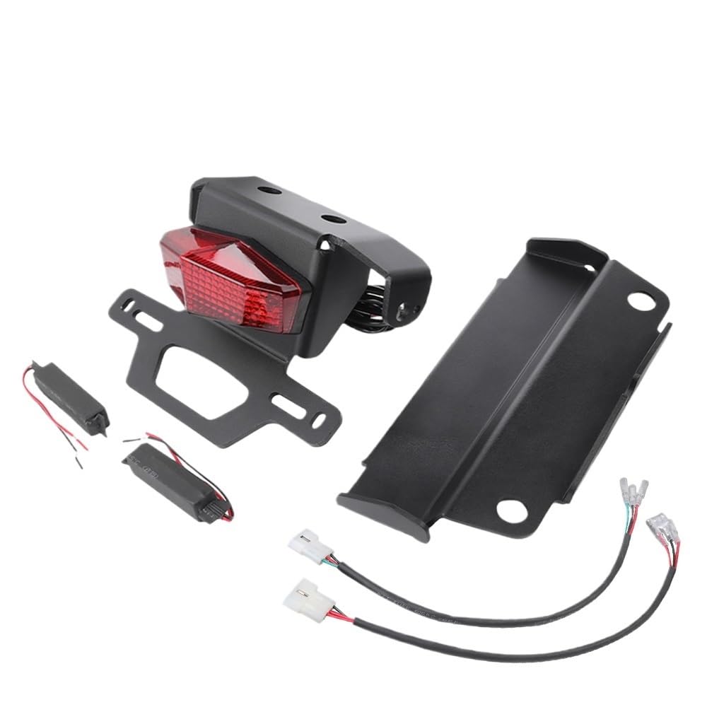 Kompatibel mit 990 Adventure/S/R ADV Motorrad-Kennzeichenhalter, Fender Eliminator, Heckhalterung, Bremslicht hinten, Blinker, DRL(Holder and Cable) von EGXKAOME