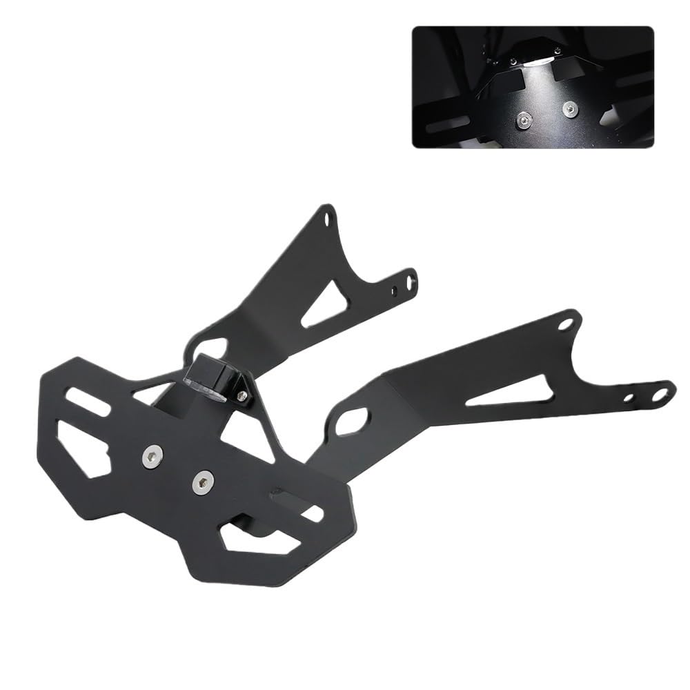 Kompatibel mit H CB650R CBR650R Motorrad-Kennzeichenhalter, Heckklappe, Kotflügel-Eliminator, LED-Licht, CB CBR 650R 2019–2013(GRAY) von EGXKAOME